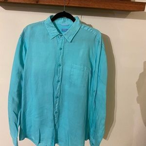 Toscaro aqua - aqua size Large - linen